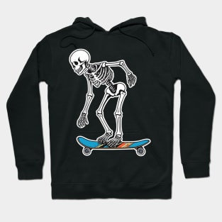 Skeleton Doing Trick On Skateboard Hoodie